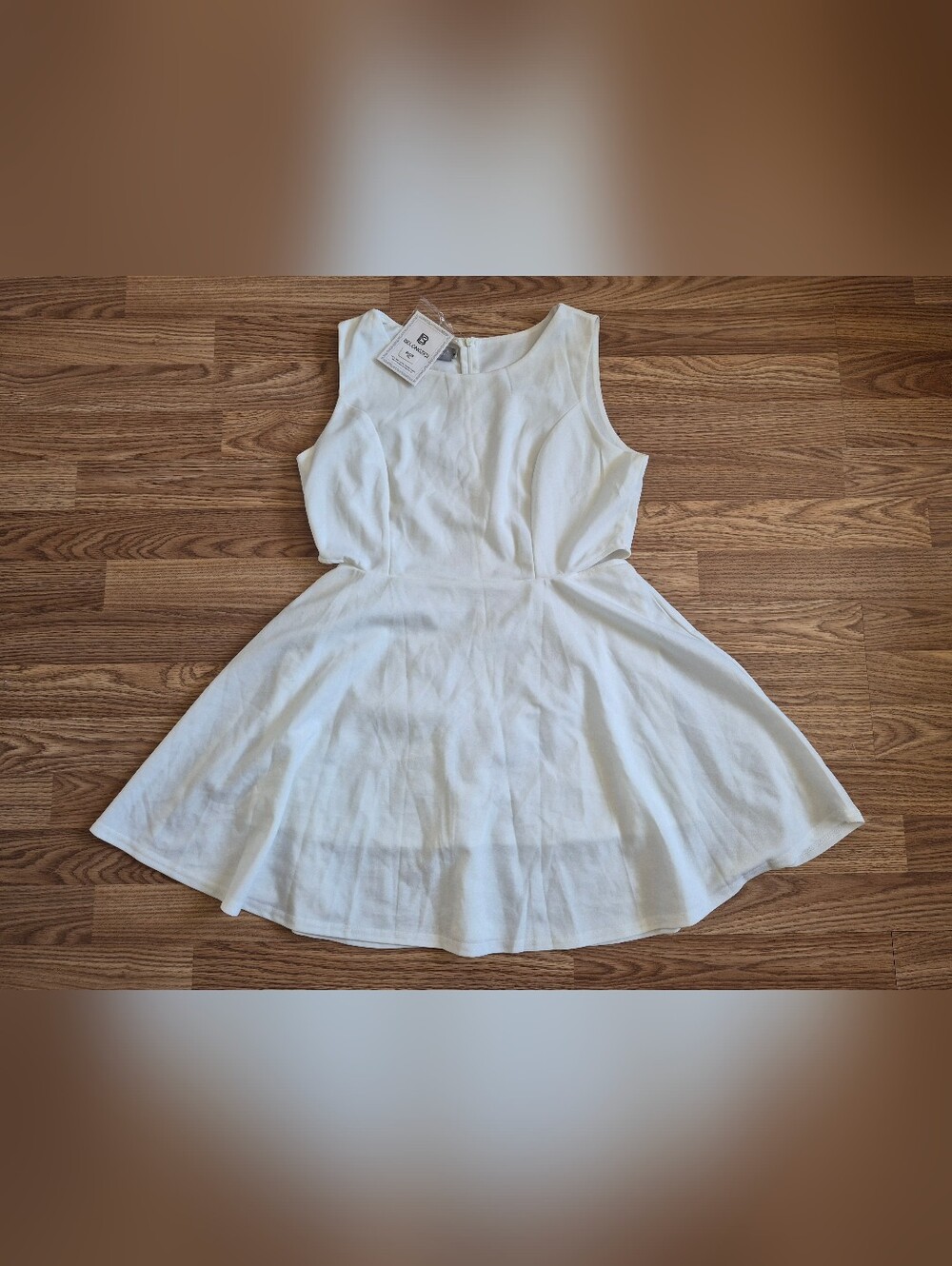 Belongsci Women's White Dress